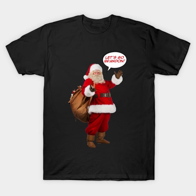 Santa Hates Biden T-Shirt by Tainted